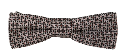 Shop Dolce & Gabbana Elegant Black Silk Bow Men's Tie