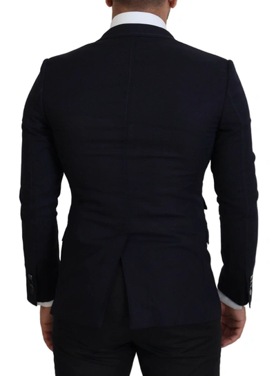 Shop Dolce & Gabbana Elegant Black Single-breasted Men's Blazer