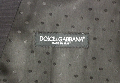 Shop Dolce & Gabbana Elegant Black Wool Silk Dress Men's Vest