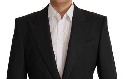 Dolce & Gabbana Black Wool Single Breasted Blazer V In Black