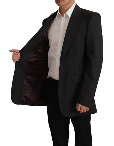 Dolce & Gabbana Black Wool Single Breasted Blazer V In Black