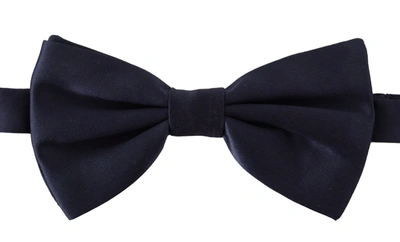 Shop Dolce & Gabbana Stunning Silk Blue Bow Men's Tie