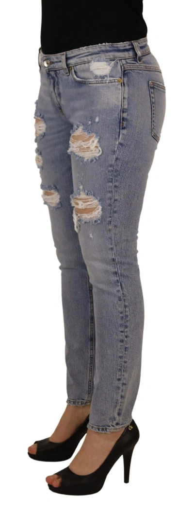 Dolce & Gabbana Skinny-fit Jeans With Rips In Blue