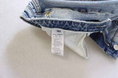 Dolce & Gabbana Skinny-fit Jeans With Rips In Blue