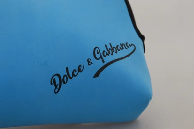Shop Dolce & Gabbana Elegant Blue Polyamide Pouch Women's Bag