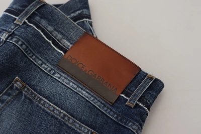 Shop Dolce & Gabbana Blue Wash Cotton Regular Denim Jeans Men's Pants