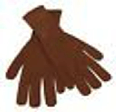 Dolce & Gabbana Brown Cashmere Knitted Hands Mitten S Gloves In Brown