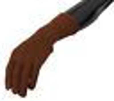 Dolce & Gabbana Brown Cashmere Knitted Hands Mitten S Gloves In Brown
