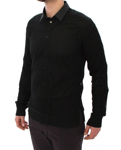 Dolce & Gabbana Dark Green Runway Netz Pullover Netted Sweater In Green