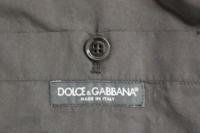 Shop Dolce & Gabbana Elegant Gray Checkered Dress Men's Vest