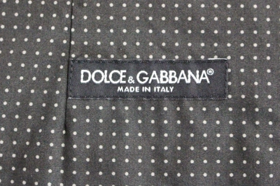Shop Dolce & Gabbana Elegant Gray Cotton Dress Men's Vest