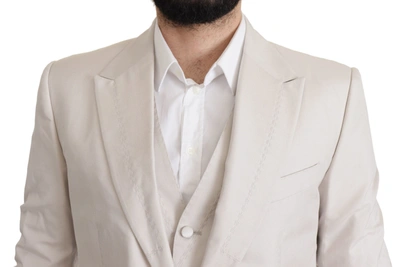 Dolce & Gabbana Gray Silk Single Breasted 2 Pc Blazer In Gray