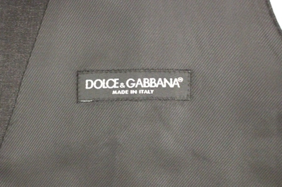 Shop Dolce & Gabbana Sleek Gray Wool Dress Men's Vest