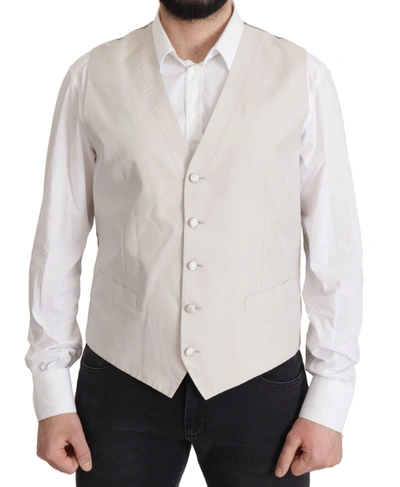 Dolce & Gabbana Gray Silk Single Breasted 2 Pc Blazer In Gray