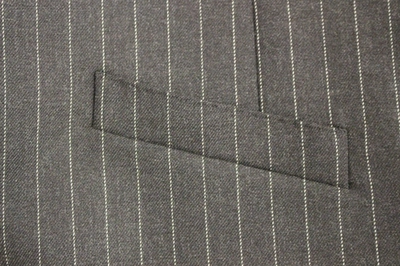 Dolce & Gabbana Elegant Gray Striped Wool Dress Men's Vest In Gray