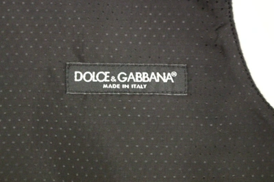 Shop Dolce & Gabbana Elegant Gray Wool Blend Dress Men's Vest