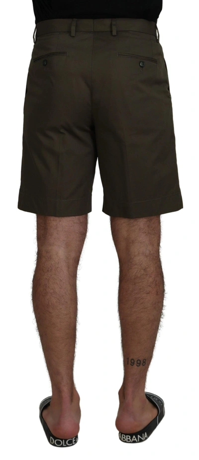 Dolce & Gabbana Green Chinos Cotton Casual Men's Shorts In Green