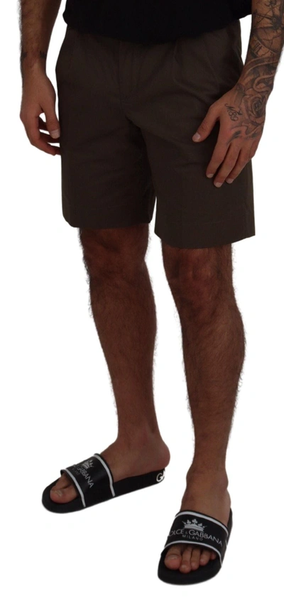 Dolce & Gabbana Green Chinos Cotton Casual Men's Shorts In Green