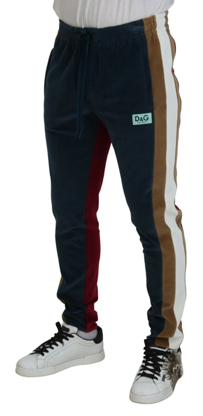 Shop Dolce & Gabbana Exquisite Multicolor Jogger Men's Pants