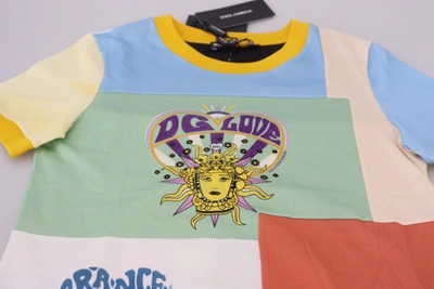 Dolce & Gabbana Asymmetrical Patchwork T-shirt In Multicolor