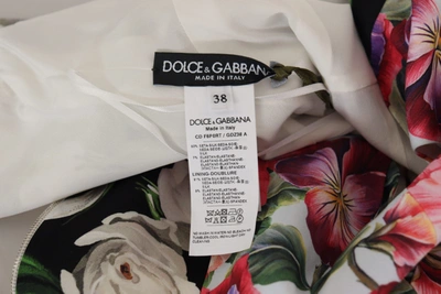 Shop Dolce & Gabbana Patchwork Floral Midi Sheath Women's Dress In Multicolor