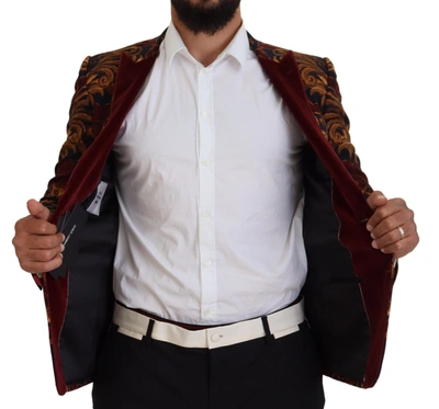 Dolce & Gabbana Multicolor Floral Single Breasted Martini Blazer In Multicolor