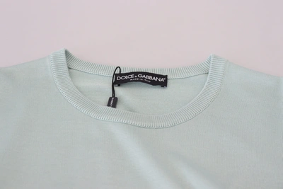 Dolce & Gabbana Multicolor Lace Round Neck Pullover Sweater In Multicolor