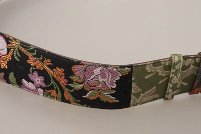 Shop Dolce & Gabbana Elegant Multicolor Canvas-leather Women's Belt