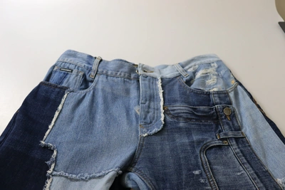 Dolce & Gabbana Multicolor Patchwork High Waist Denim Jeans In Multicolor