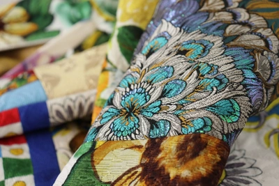 Shop Dolce & Gabbana High Waist Maxi Skirt With Sicilian Women's Patterns In Multicolor