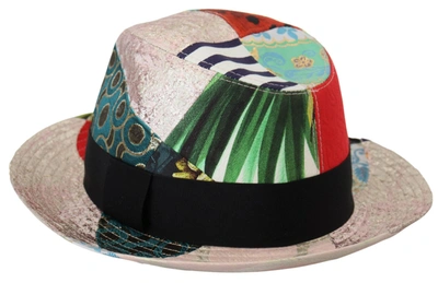 Shop Dolce & Gabbana Eclectic Chic Multicolor Fedora Women's Cap