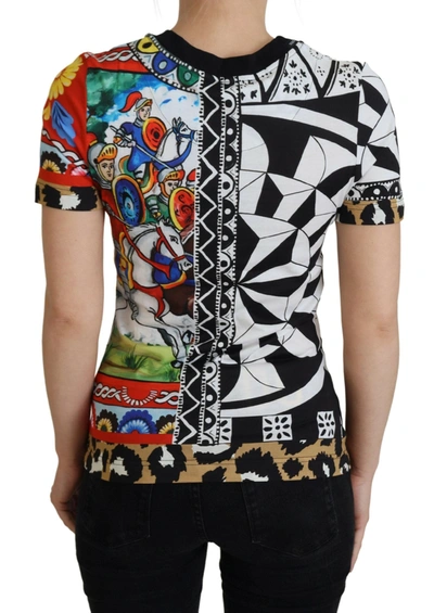Dolce & Gabbana Multicolor Printed Women Exclusive Shirt Top In Multicolor