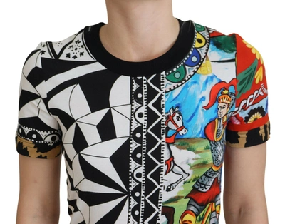 Dolce & Gabbana Multicolor Printed Women Exclusive Shirt Top In Multicolor