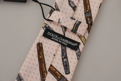 Shop Dolce & Gabbana Elegant Silk Bow Tie For Suave Men's Evenings In Pink