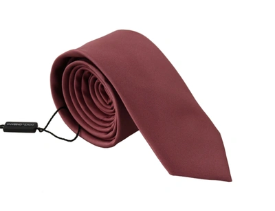 Dolce & Gabbana Elegant Pink Silk Bow Tie In Pink