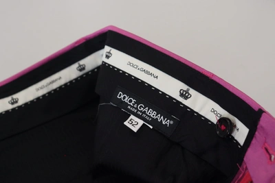 Shop Dolce & Gabbana Elegant Slim Fit Formal Dress Pants In Men's Pink