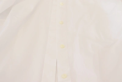 Shop Dolce & Gabbana Elegant White Cotton Button-up Women's Top