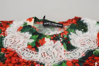 Dolce & Gabbana White Floral Wool Lace Vest Tank Top In Multicolor