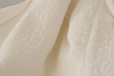 Shop Dolce & Gabbana Exquisite Jacquard Midi Dress In Women's White