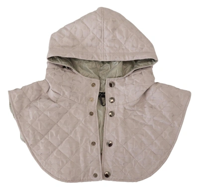 Dolce & Gabbana White Quilted Whole Head Wrap One Size Nylon Hat In White
