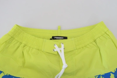 Shop Dsquared² Exquisite Blue Green Swim Shorts Men's Boxer