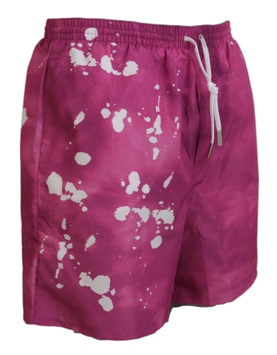 Dsquared2 Pink Tie Dye Swim Shorts Boxer In Pink
