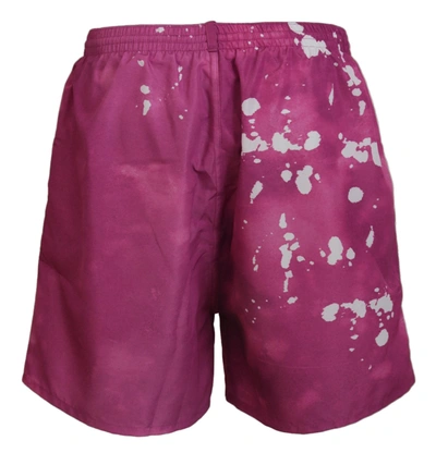 Shop Dsquared² Pink Tie Dye Swim Shorts Men's Boxer