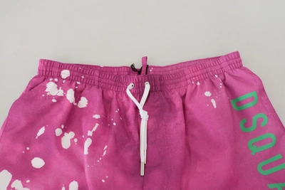 Dsquared2 Pink Tie Dye Swim Shorts Boxer In Pink