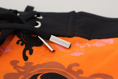 Shop Dsquared² Chic Orange Swim Shorts Boxer For Men's Men