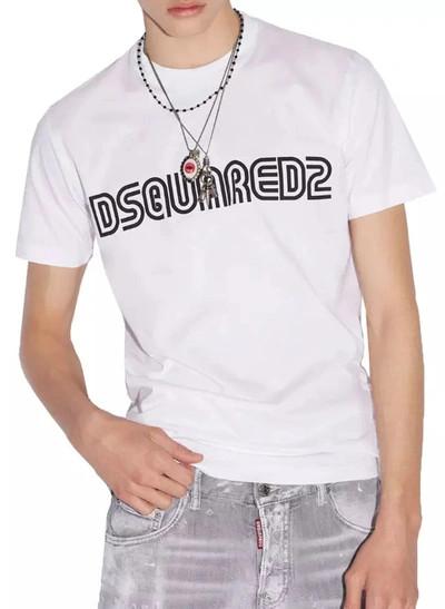 Shop Dsquared² Elevated Classic White Cotton Men's Tee