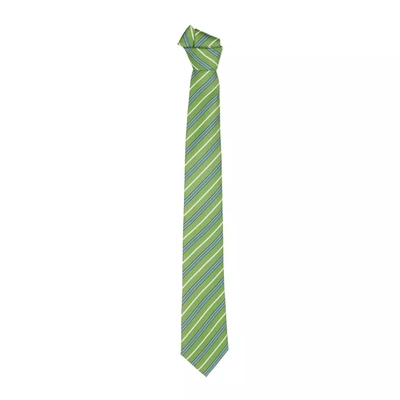 Shop Emilio Romanelli Elegant Regimental Silk Tie - Men's Green
