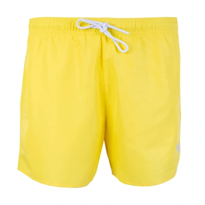 Shop Emporio Armani Sunny Escapades Men's Swim Men's Shorts In Yellow