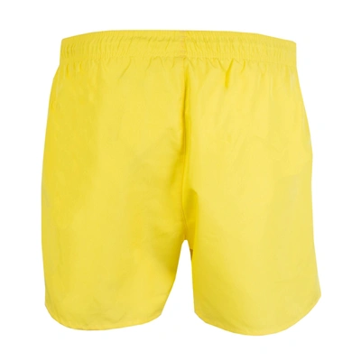Shop Emporio Armani Sunny Escapades Men's Swim Men's Shorts In Yellow