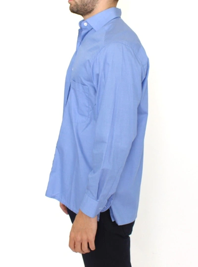 Ermanno Scervino Men  Cotton Dress Classic Fit Shirt In Blue
